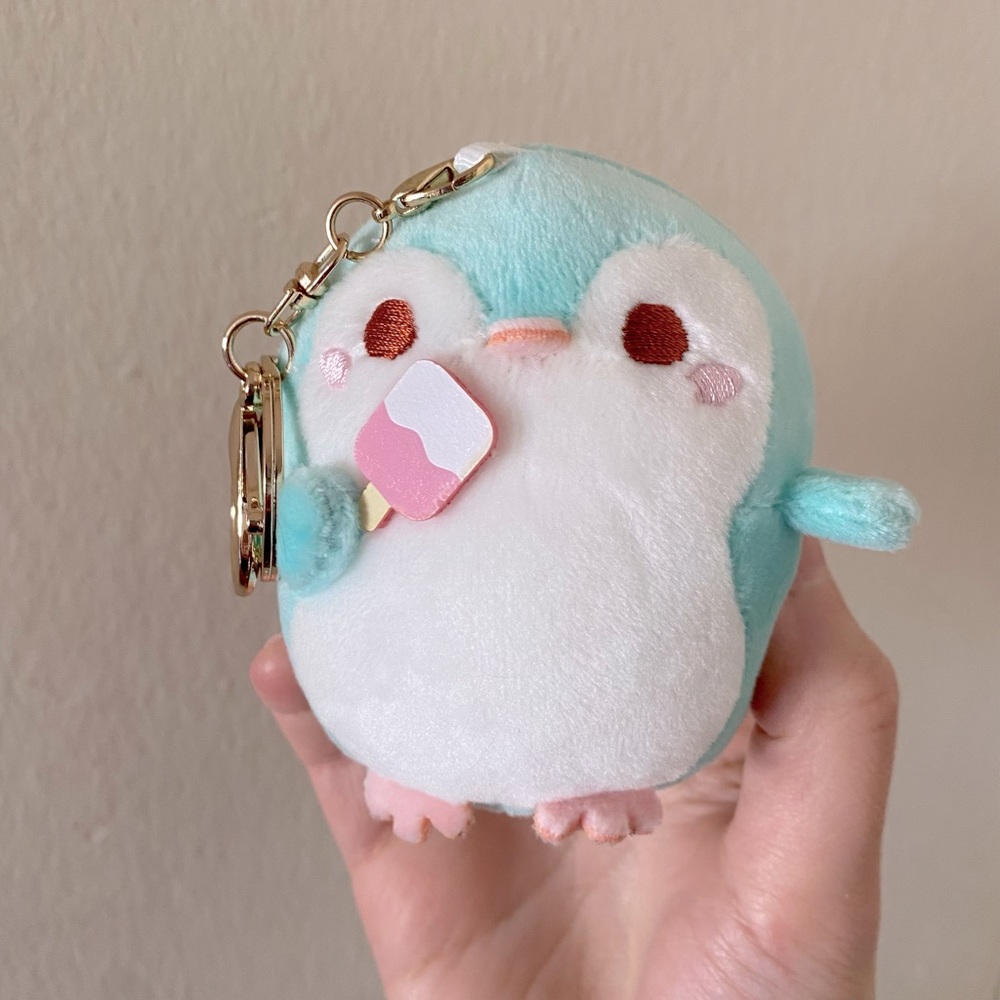 Kawaii Stuffed Penguin Plushie Keychain for Bag or Keys